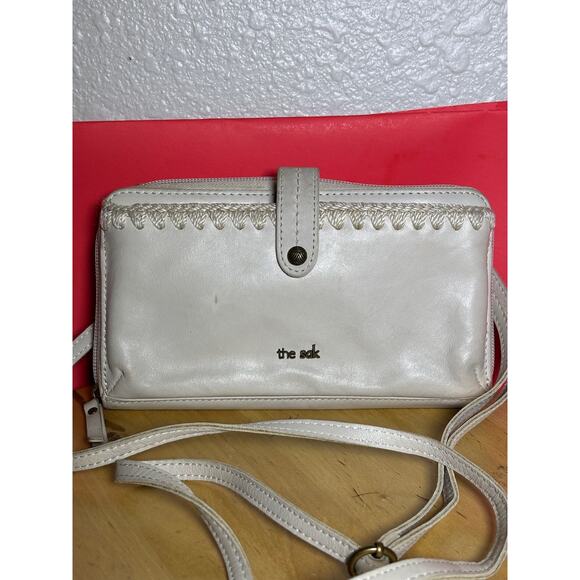 The Sak beige Leather small crossbody wallet - Picture 3 of 7